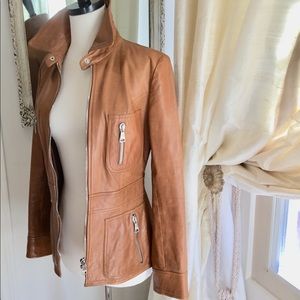 Authentic Dolce Gabbana leather bomber jacket